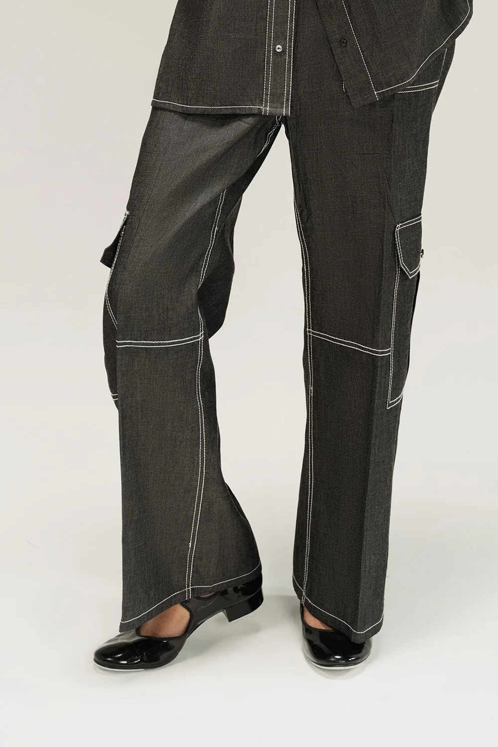 Denim Dyed Pant With Pocket - Image 2
