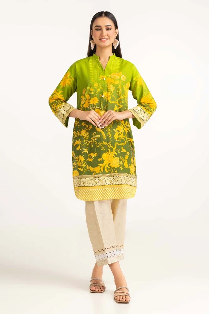 Digital Print Khaddar Shirt - Image 3