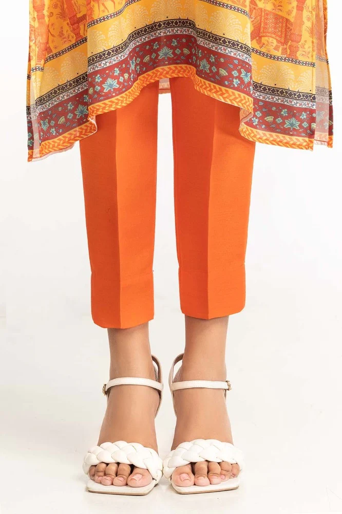 Digital Print Shamose Silk Embroidered Suit - Image 5