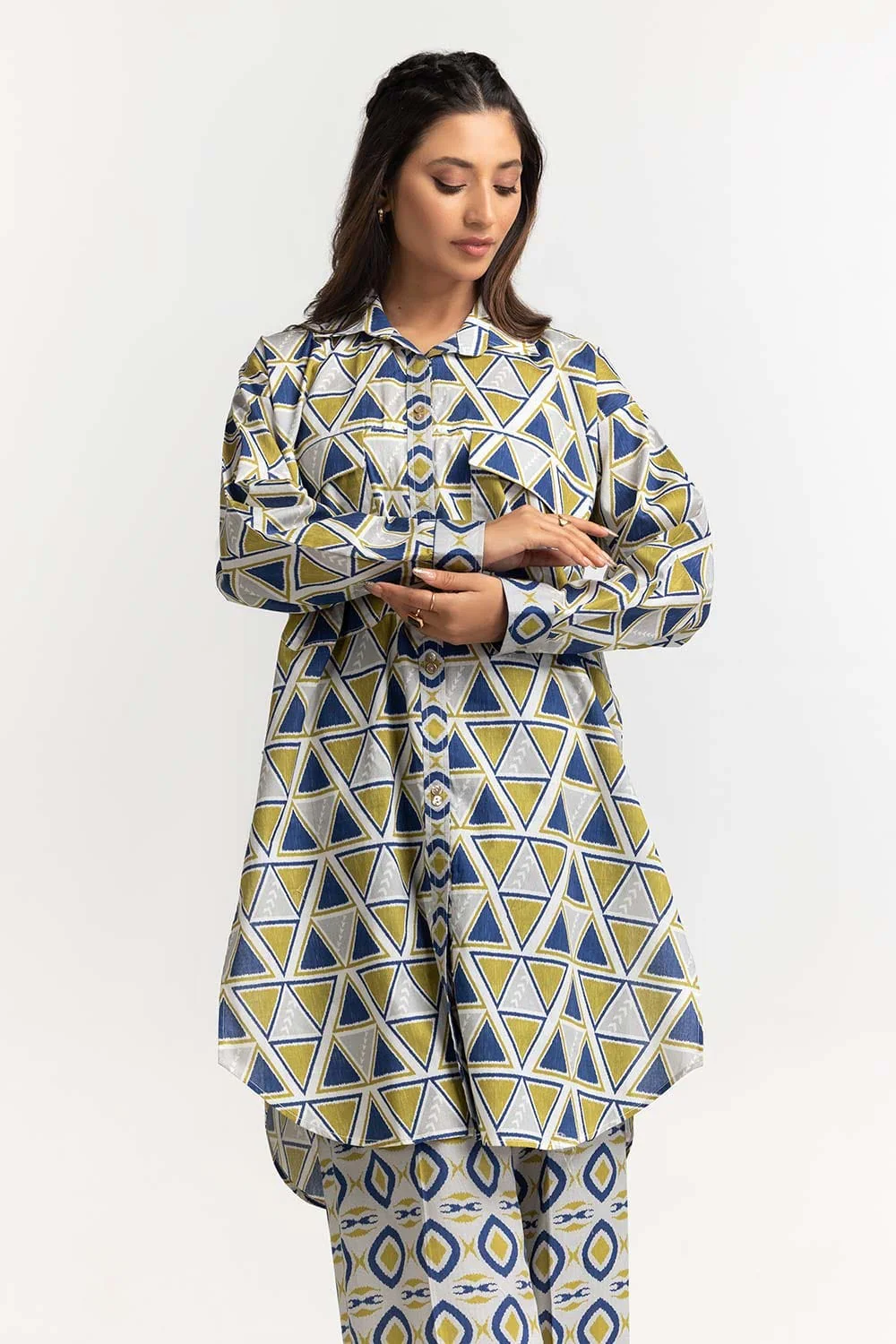 Digital Printed Dobby Shirt And Trouser - Image 4