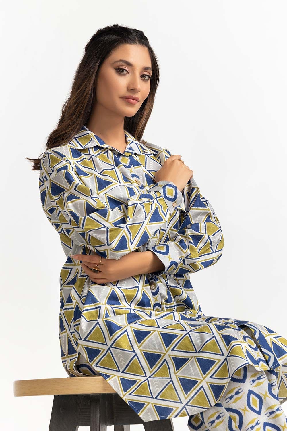 Digital Printed Dobby Shirt And Trouser - Image 5