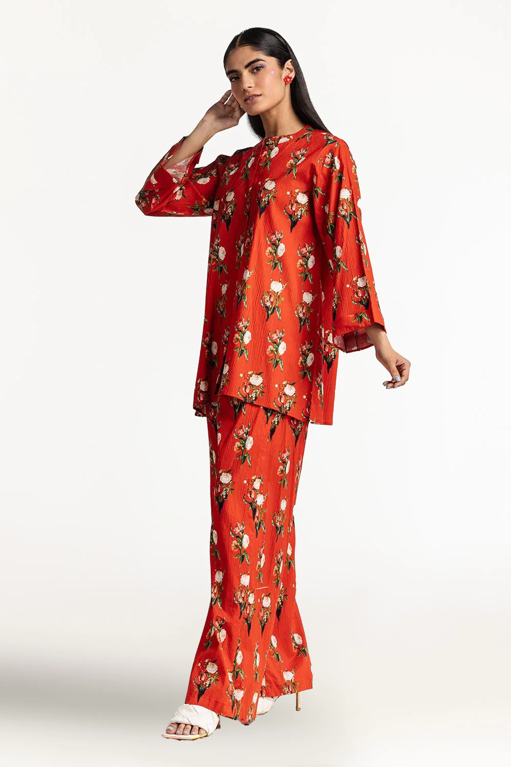 Digital Printed Lycra Shirt With Trouser