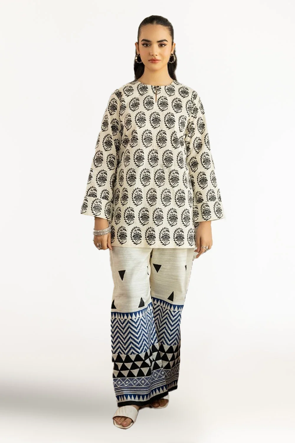 Dobby Block Printed Co-Ord Set