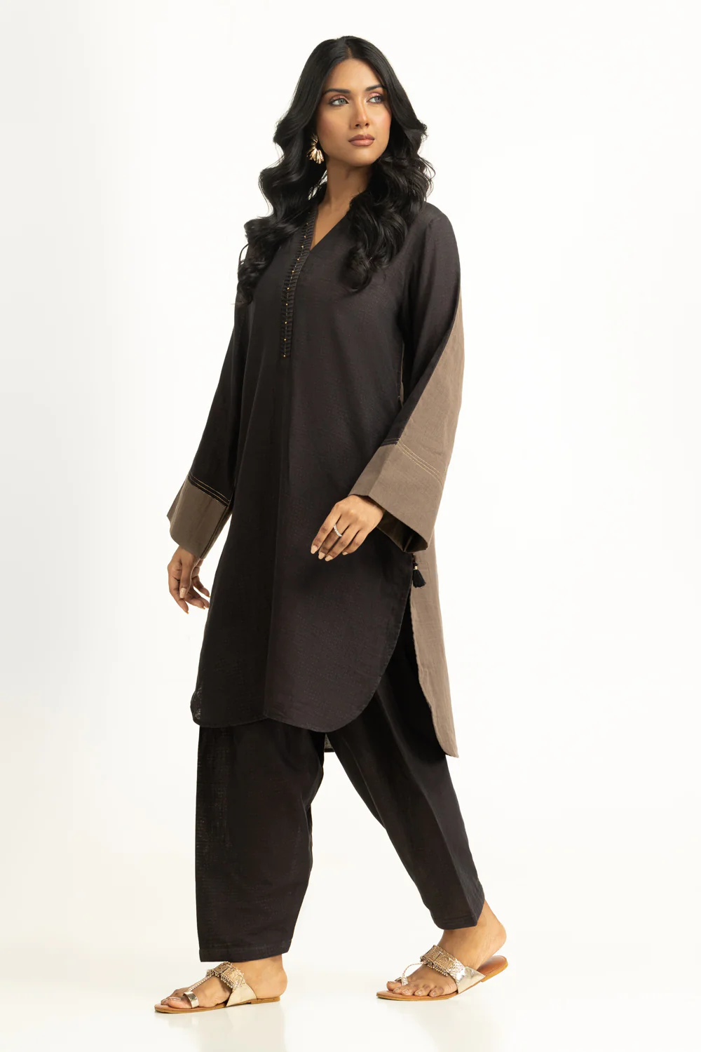 Dobby Double Layer Dyed Co-Ord Set - Image 4