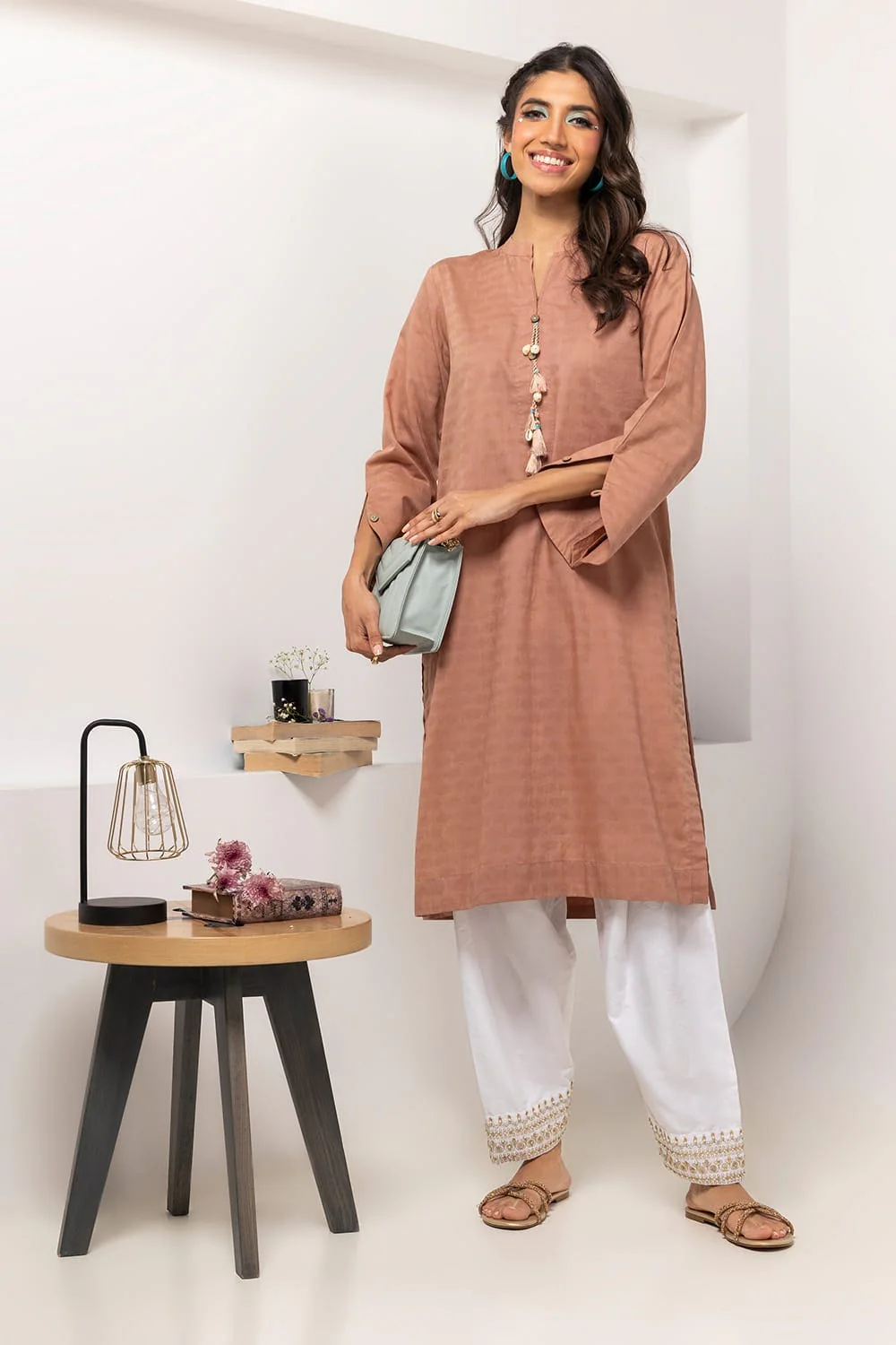 Dobby Dyed Embellished Shirt - Image 4