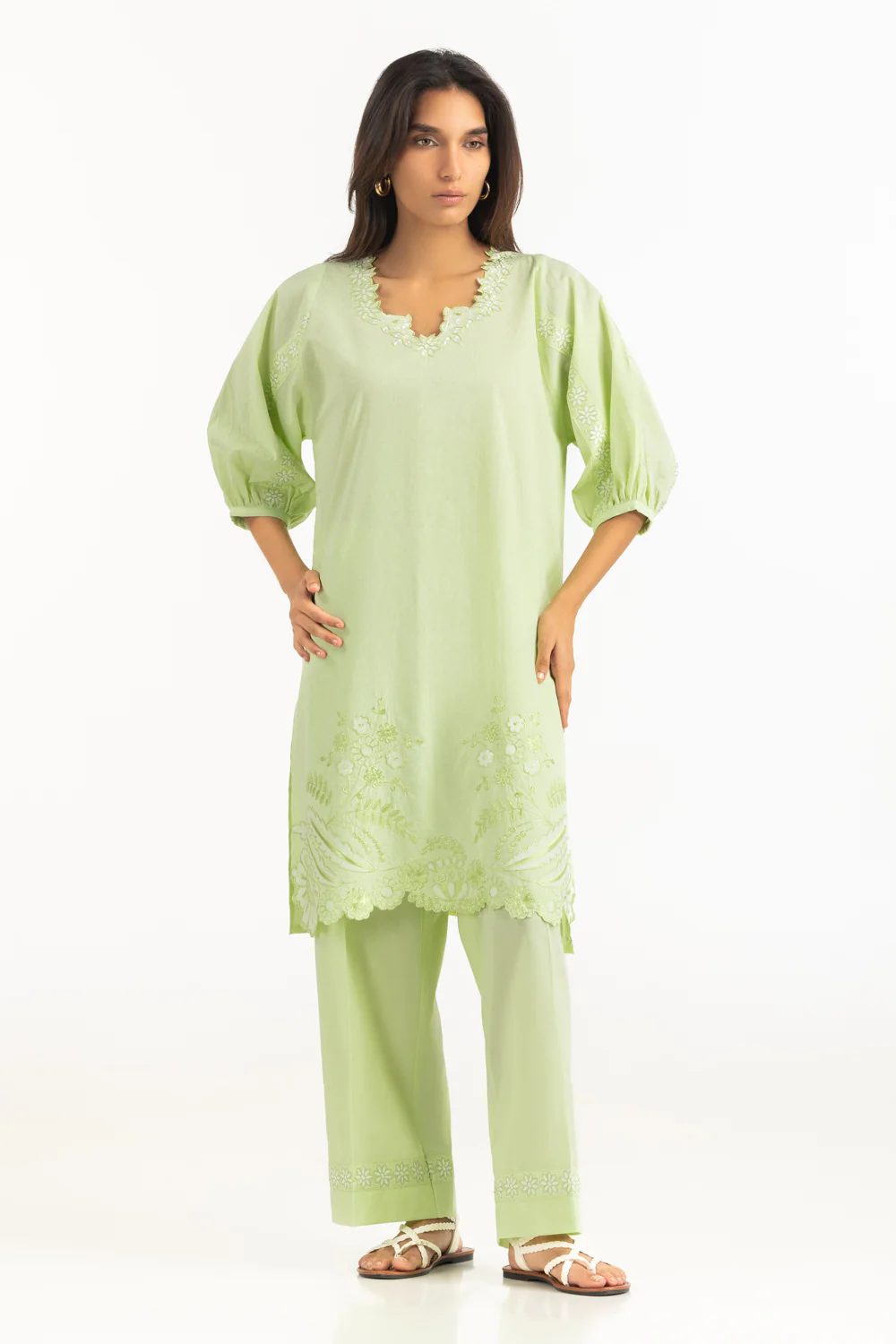 Dobby Embroidered And Trouser