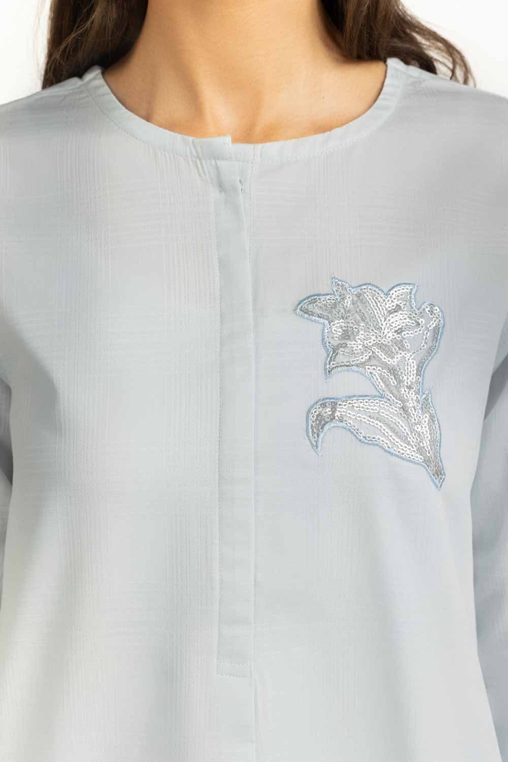 Dobby Embroidered Co-Ord Set - Image 2