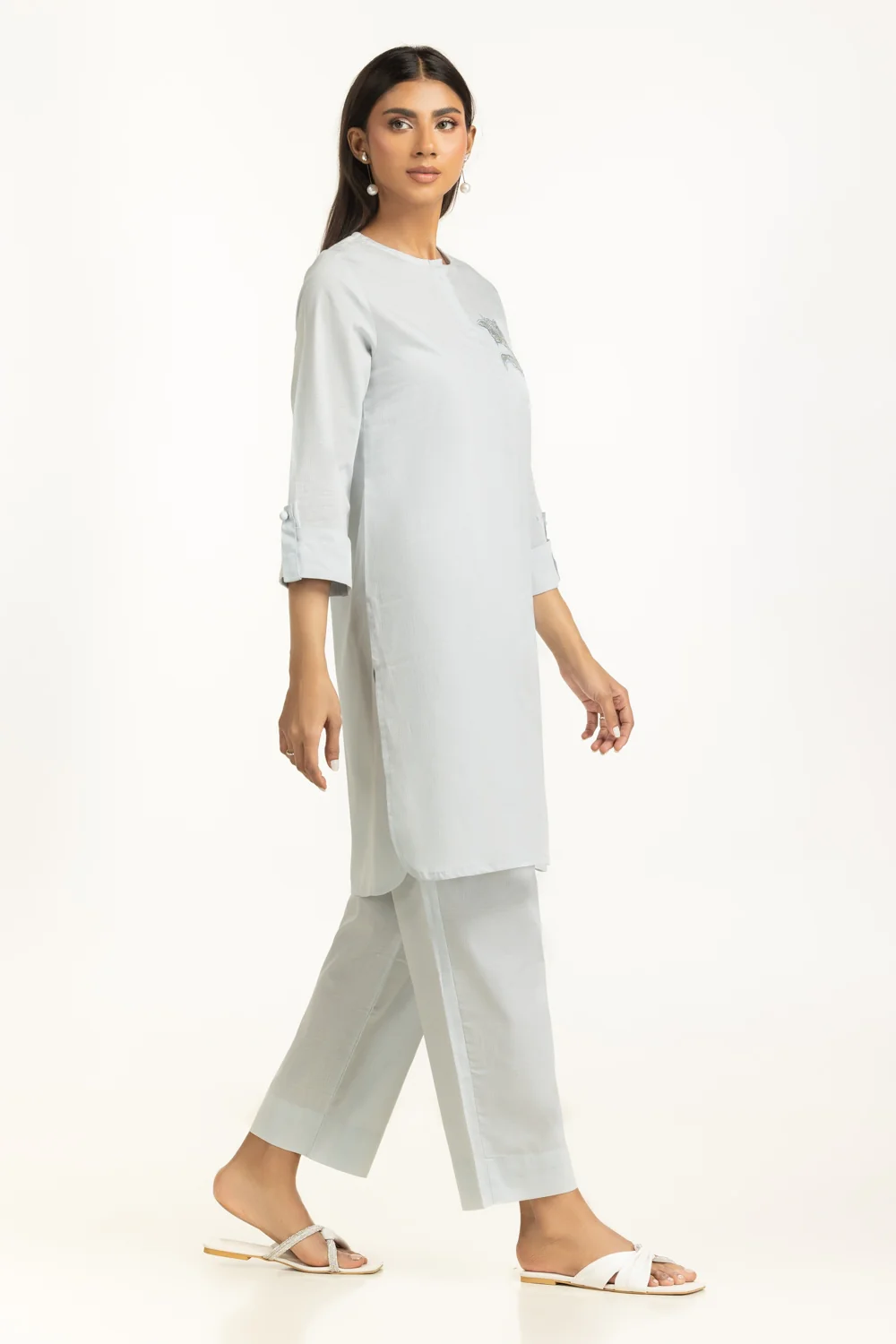 Dobby Embroidered Co-Ord Set - Image 4