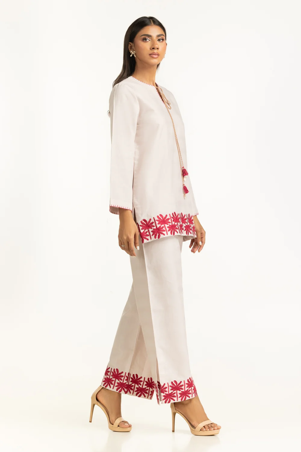 Dobby Embroidered Co-Ord Set - Image 3