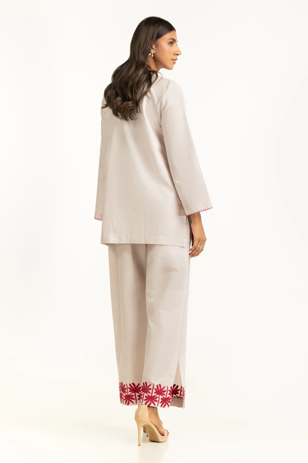Dobby Embroidered Co-Ord Set - Image 5
