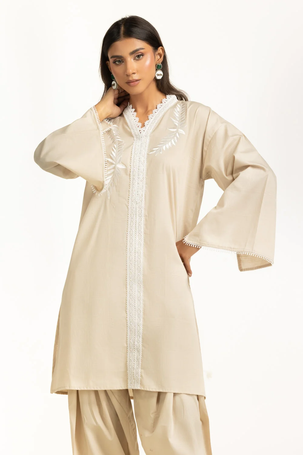 Dobby Embroidered Co-Ord Set - Image 3