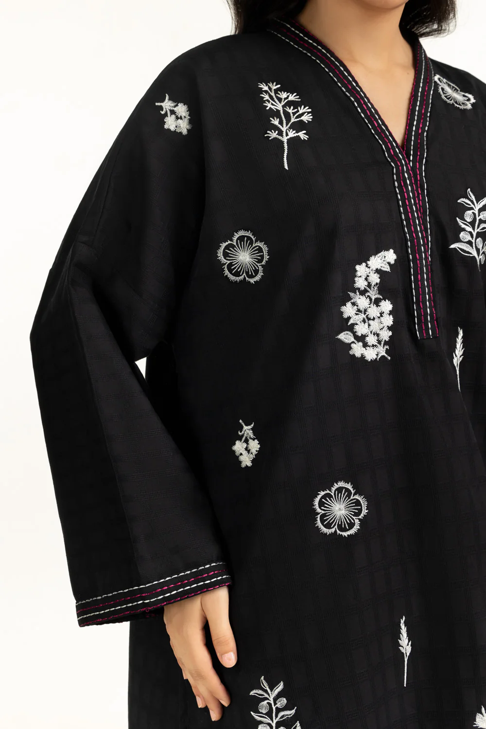 Dobby Embroidered Co-Ord Set - Image 2
