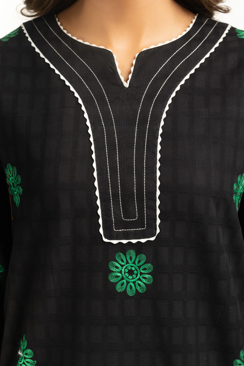Dobby Embroidered Co-Ord Set - Image 2