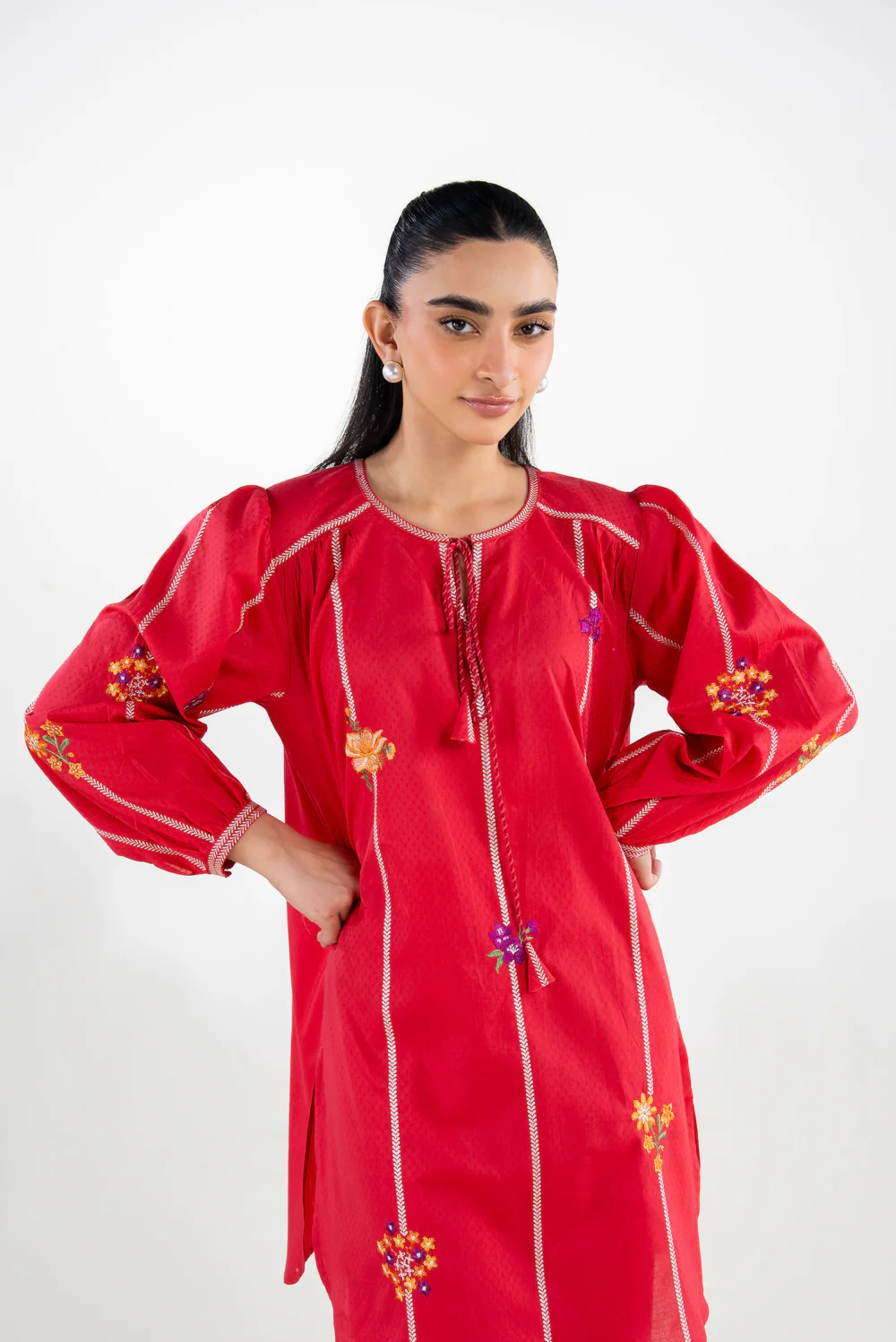 Dobby Embroidered Co-Ord Set - Image 2