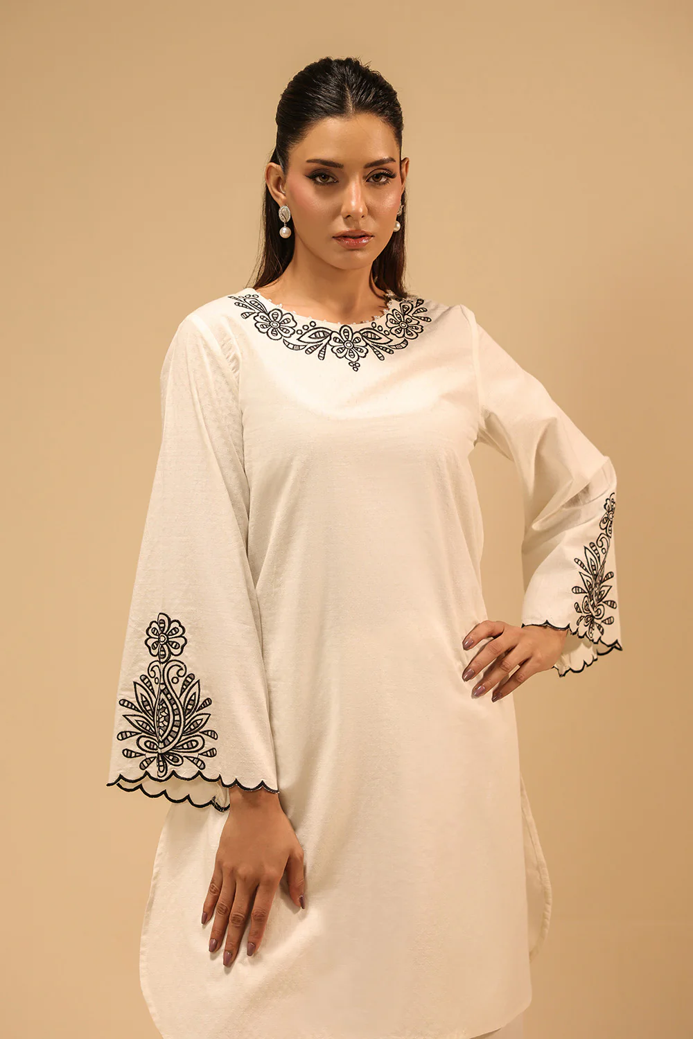 Dobby Embroidered Co-Ord Set - Image 3
