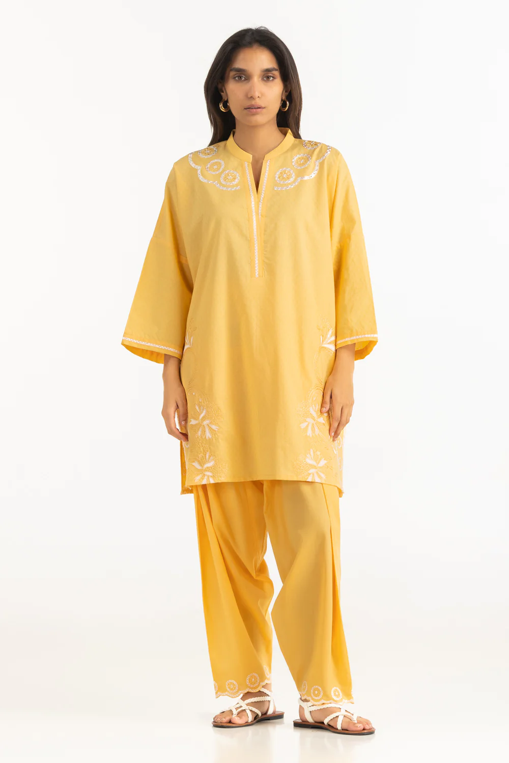 Dobby Embroidered Co-Ord Set