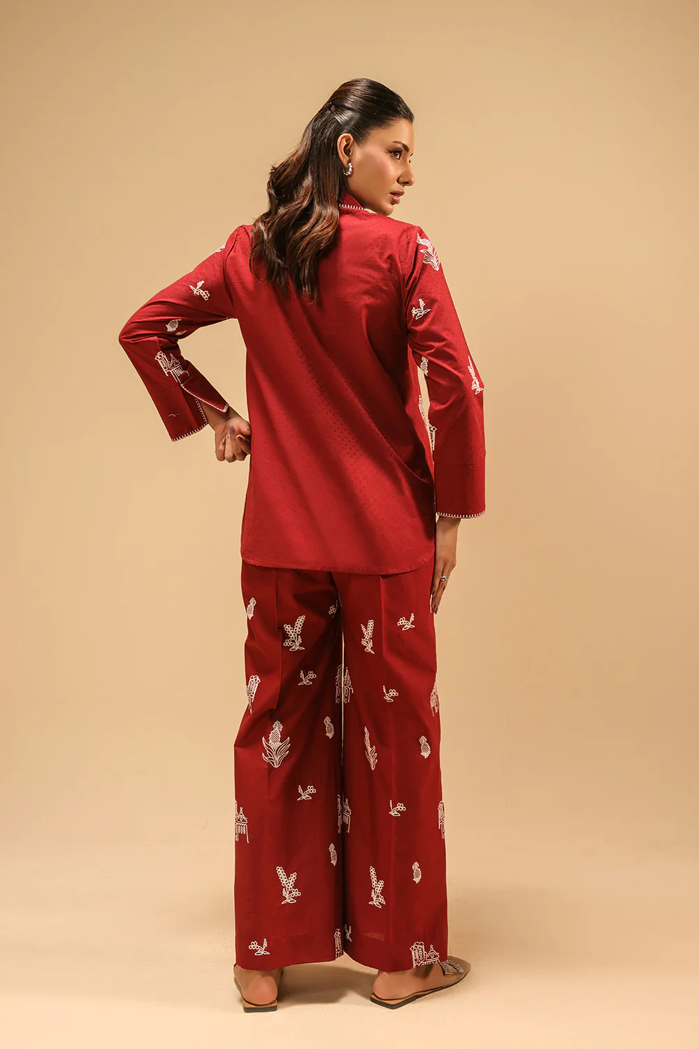 Dobby Embroidered Co-Ord Set - Image 6