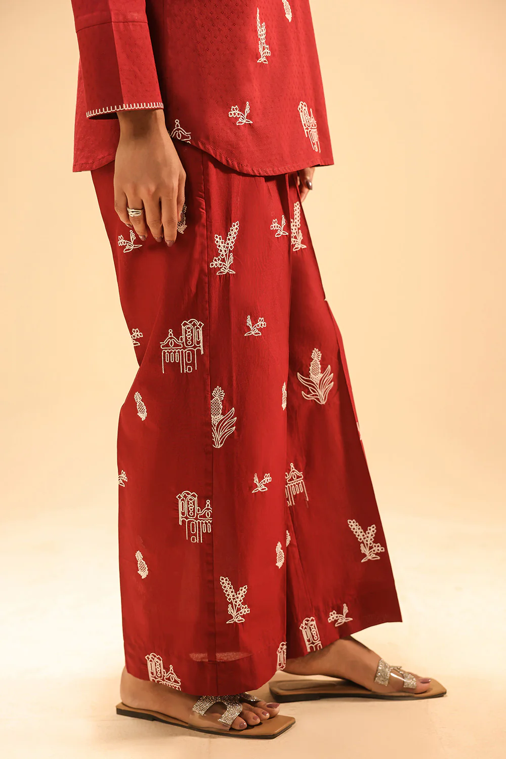 Dobby Embroidered Co-Ord Set - Image 7