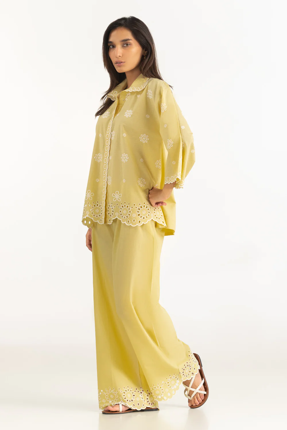 Dobby Embroidered Co-Ord Set - Image 3