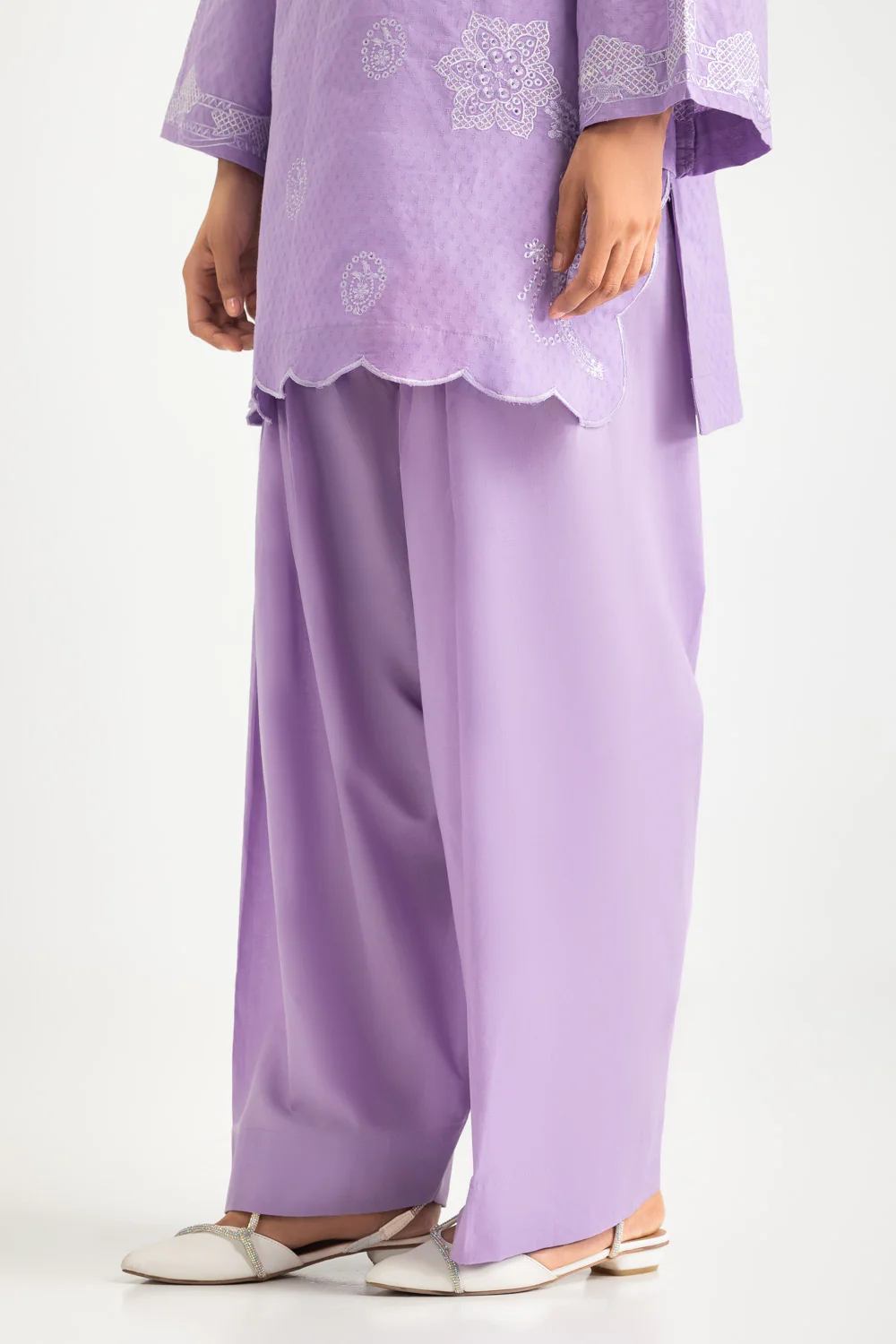 Dobby Embroidered Shirt And Dyed Trouser - Image 7
