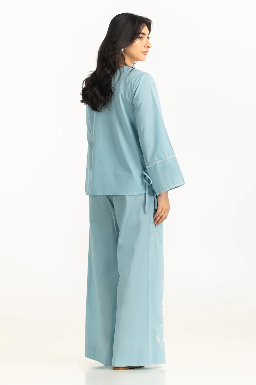 Dobby Embroidered Shirt And Trouser - Image 6
