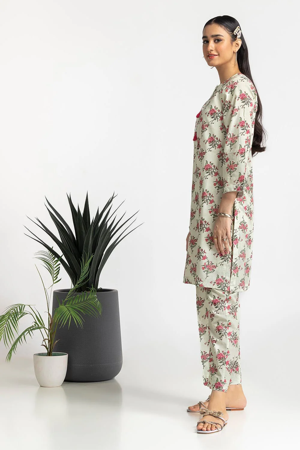 Dobby Printed Co-Ord Set - Image 3