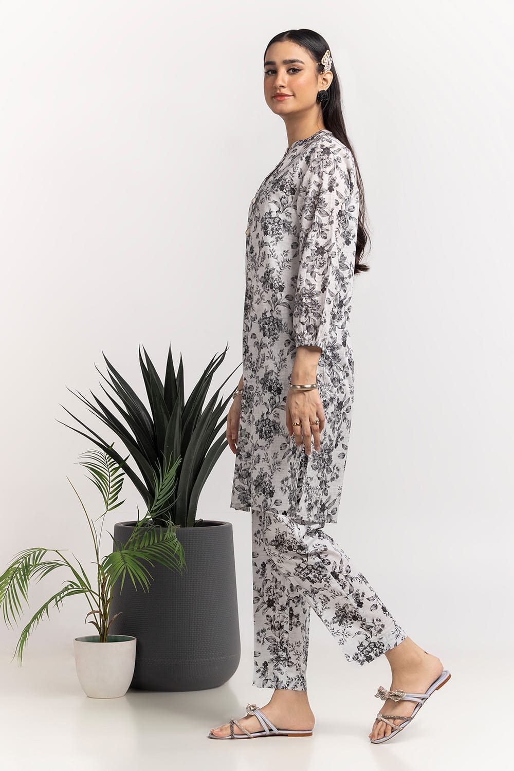 Dobby Printed Co-Ord Set - Image 3