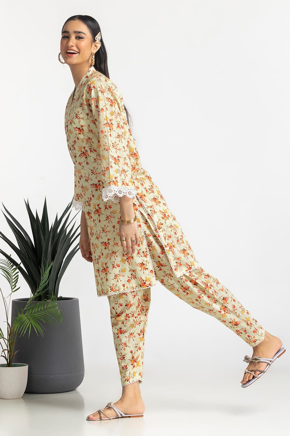 Dobby Printed Co-Ord Set - Image 3