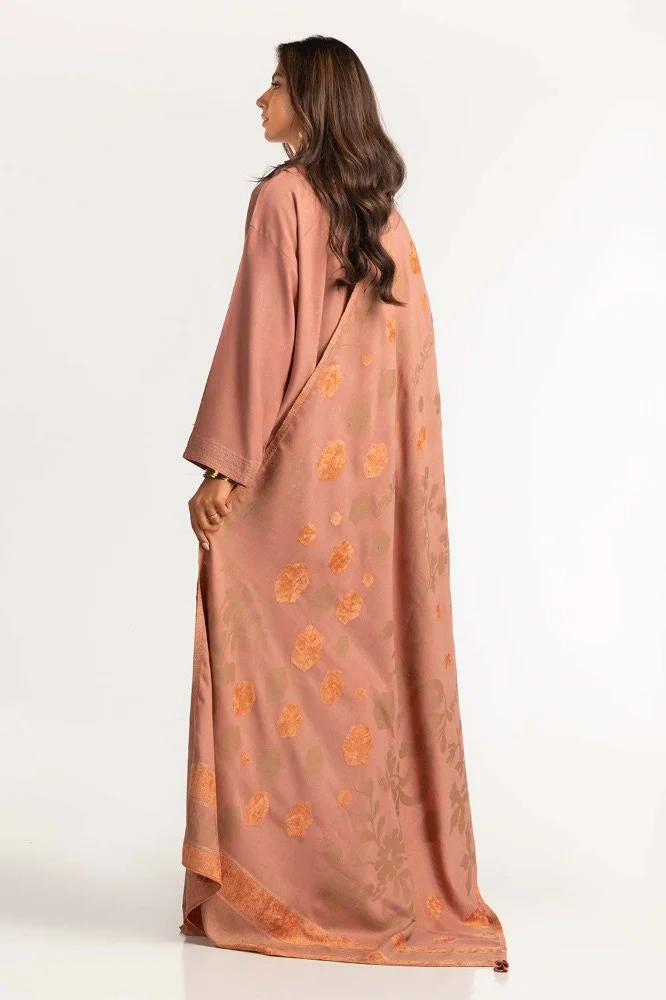 Dyed Arcylic Viscose Shirt With Shawl - Image 5