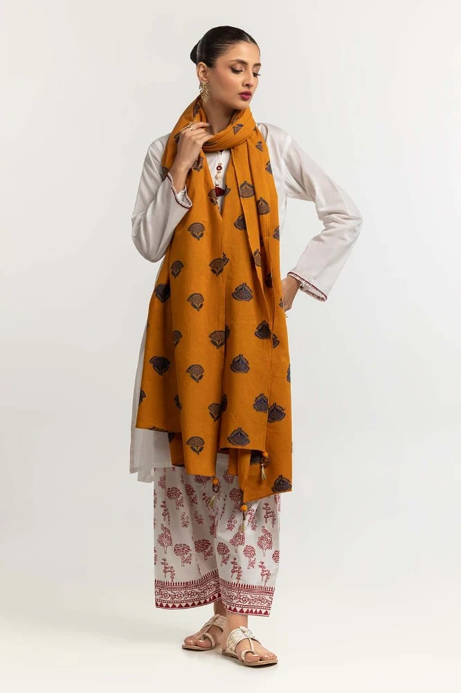 Dyed Jacquard Dupatta