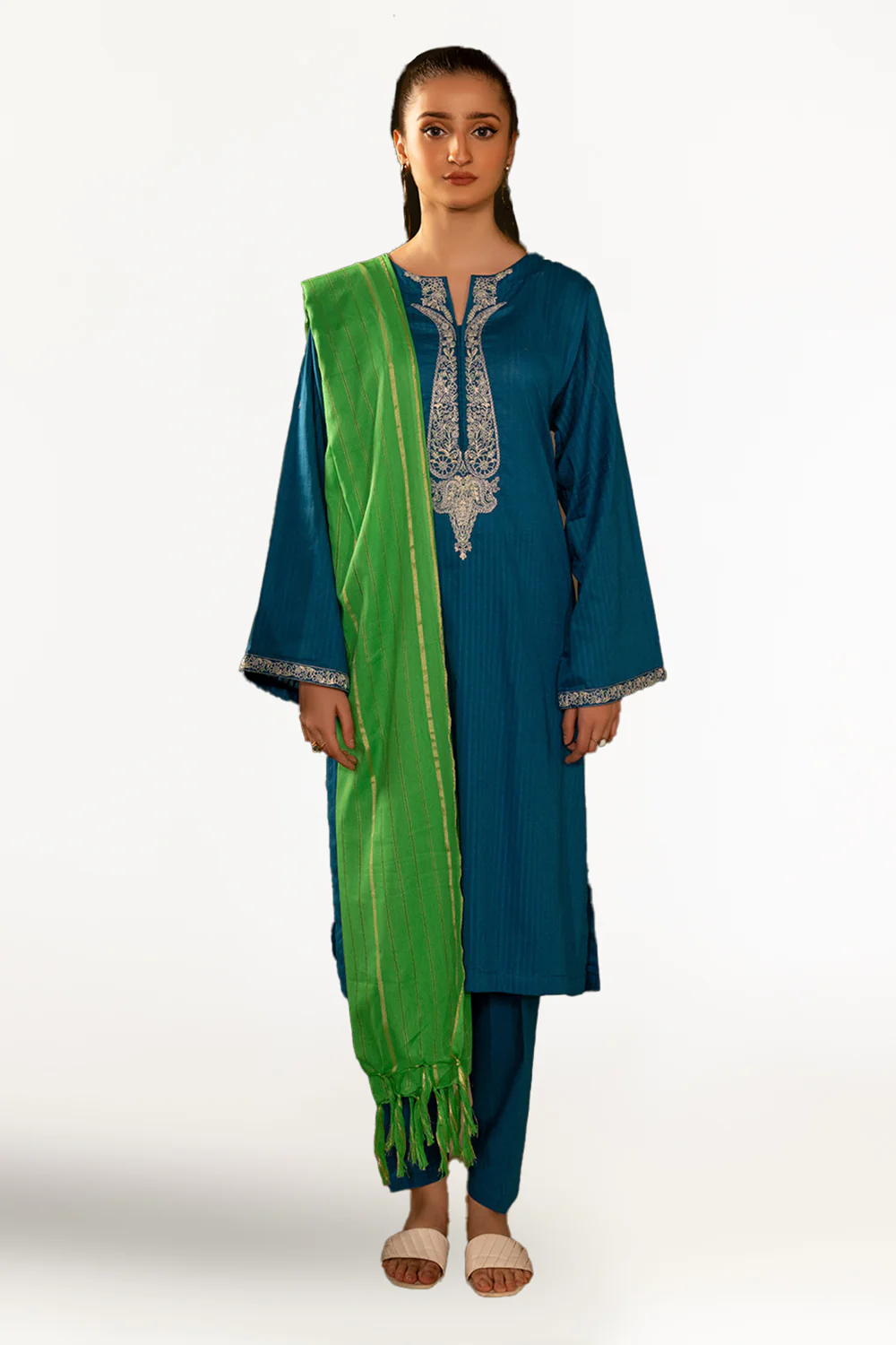 Dyed Jacquard Dupatta