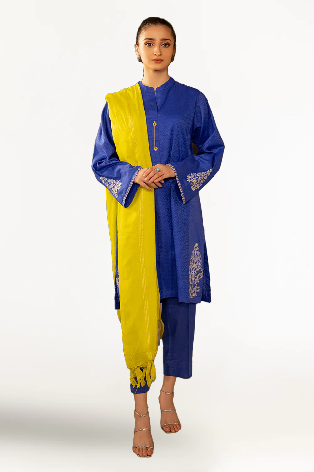 Dyed Jacquard Dupatta