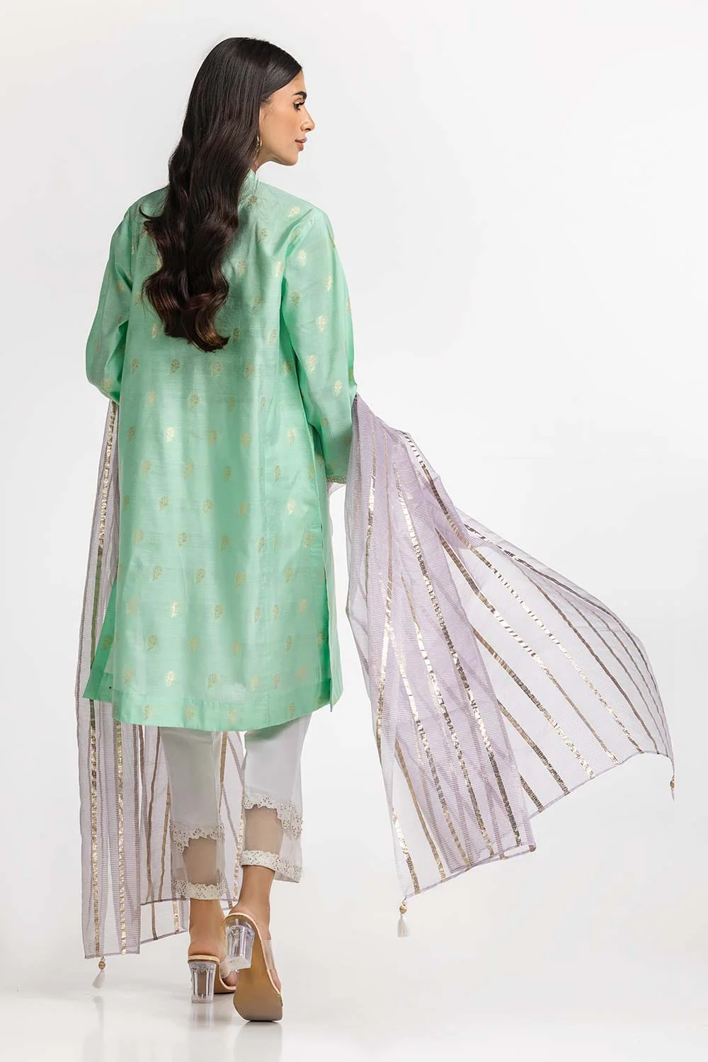 Dyed Jacquard Embroidered Shirt - Image 4