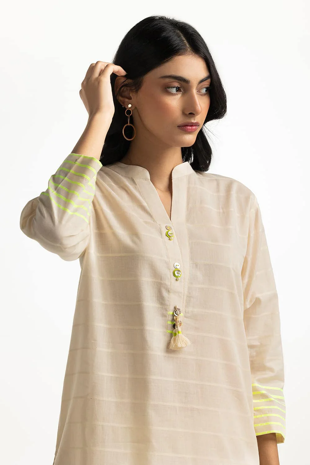 Dyed Jacquard Florescent Shirt - Image 2
