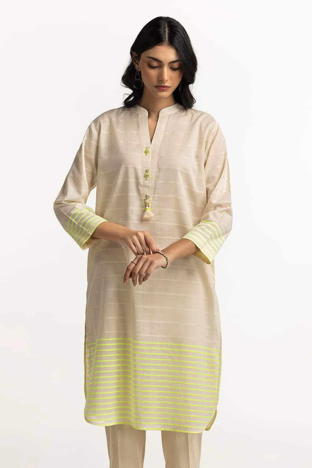 Dyed Jacquard Florescent Shirt - Image 3