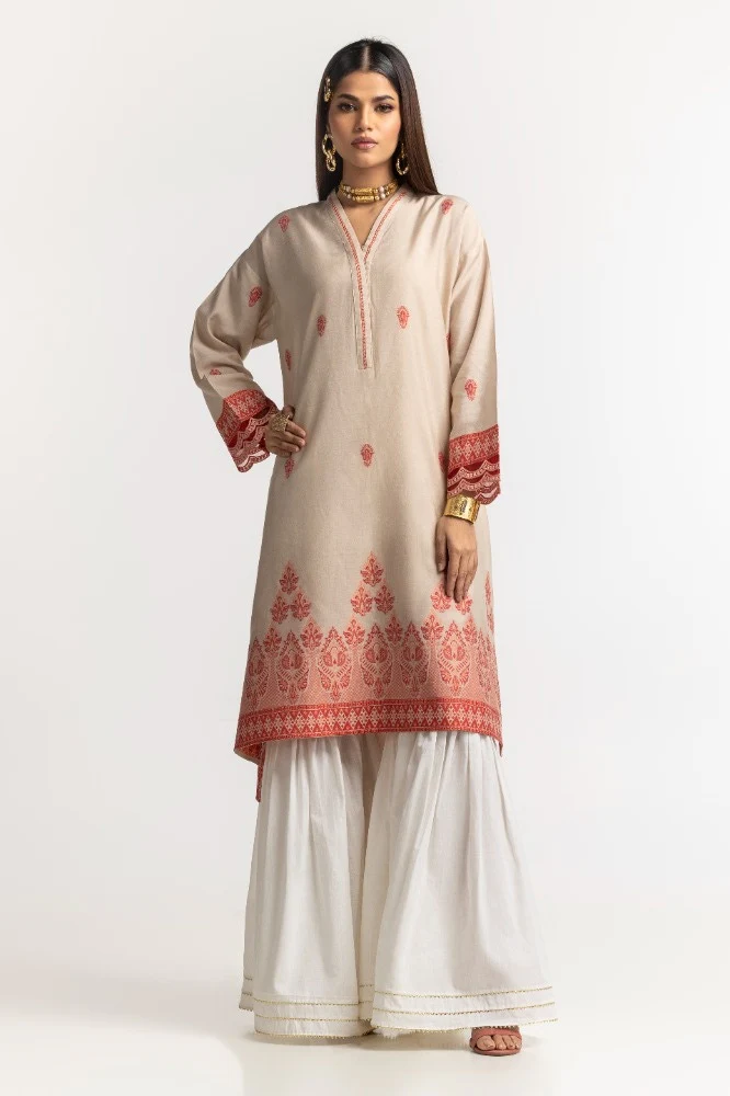 Dyed Khadi Jacquard Shirt - Image 5