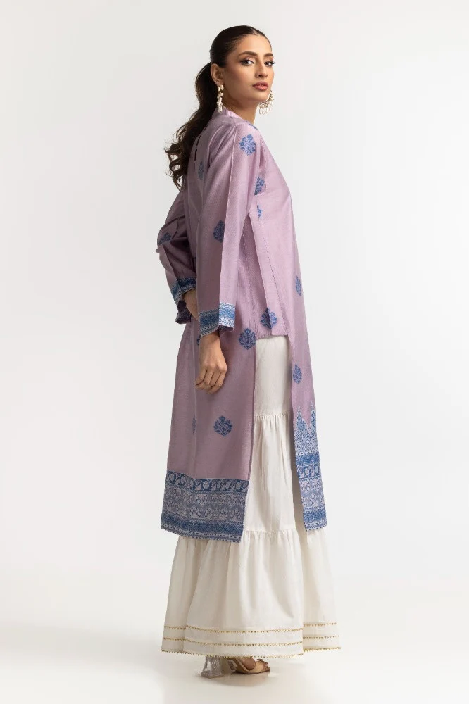 Dyed Khadi Jacquard Shirt - Image 4