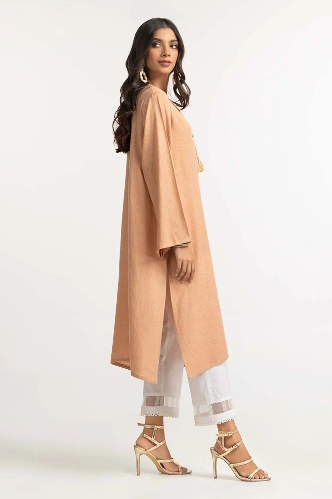 Dyed Moonlight Acrylic Viscose Embelished Shirt - Image 4