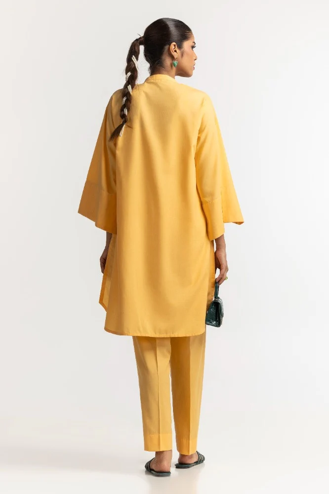 Dyed Polyester Viscose Screen Printed Shirt With Trouser - Image 4