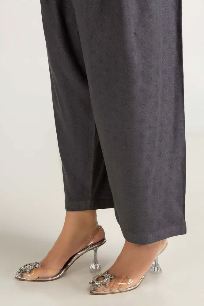 Dyed Self Jacquard Shirt With Trouser - Image 5