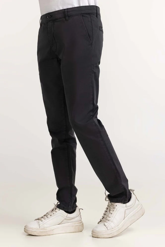 Ebony Basic Dyed Khaki Pant - Image 3