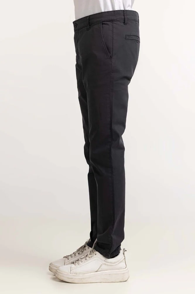 Ebony Basic Dyed Khaki Pant - Image 4