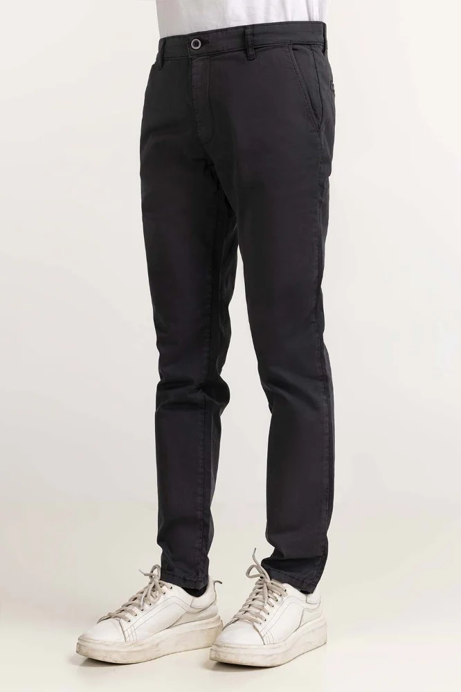 Ebony Basic Dyed Khaki Pant - Image 5