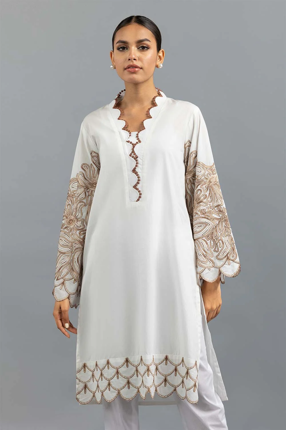 Embroidered Cambric Shirt