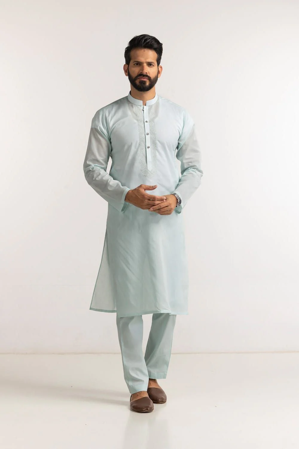 Embroidered Collection FD C001 Unstitched Fabric Cotton with Gift Box - Image 18