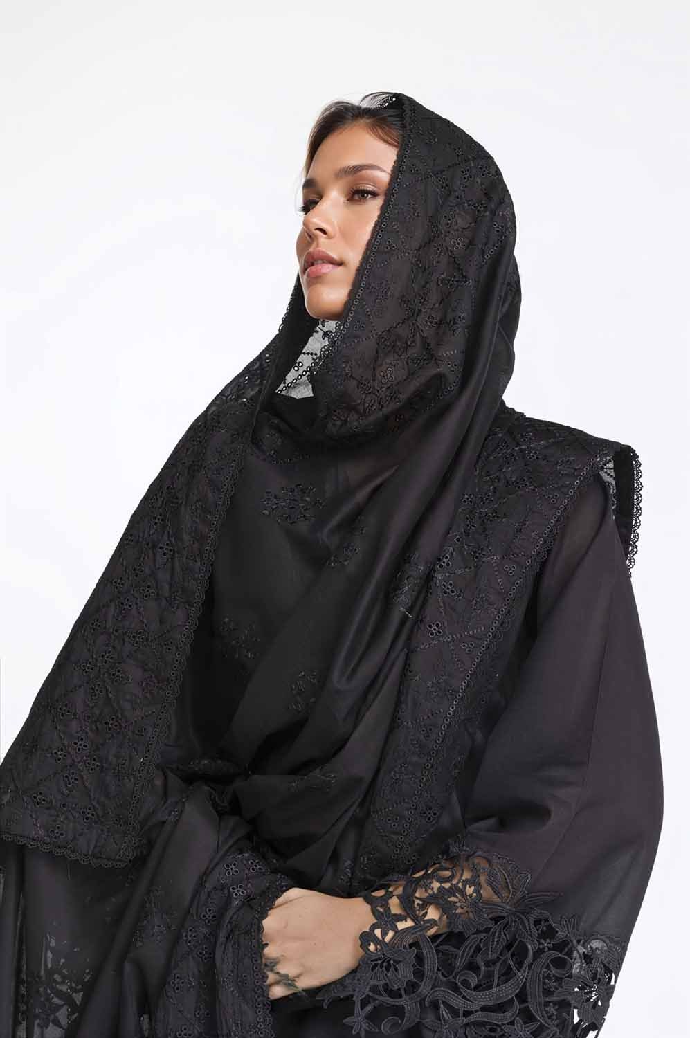 Embroidered Lawn Dupatta - Image 5