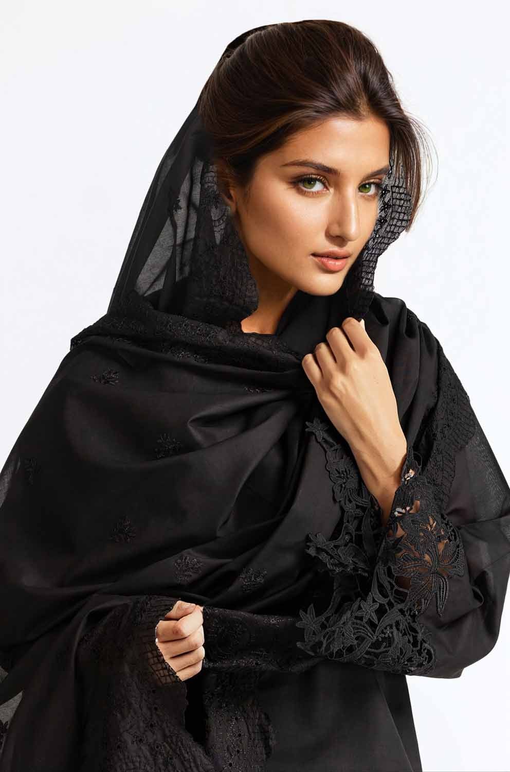 Embroidered Lawn Dupatta - Image 3