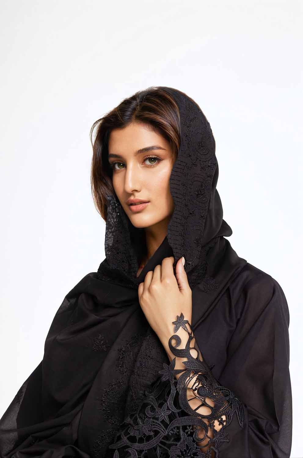 Embroidered Lawn Dupatta - Image 5