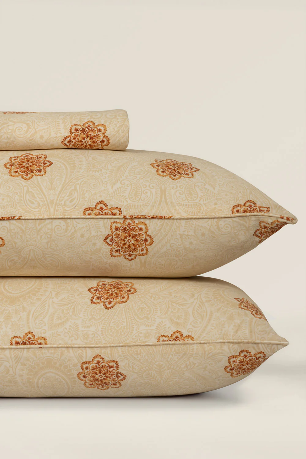 Ethnic Gold T-300 Bed Sheet Set