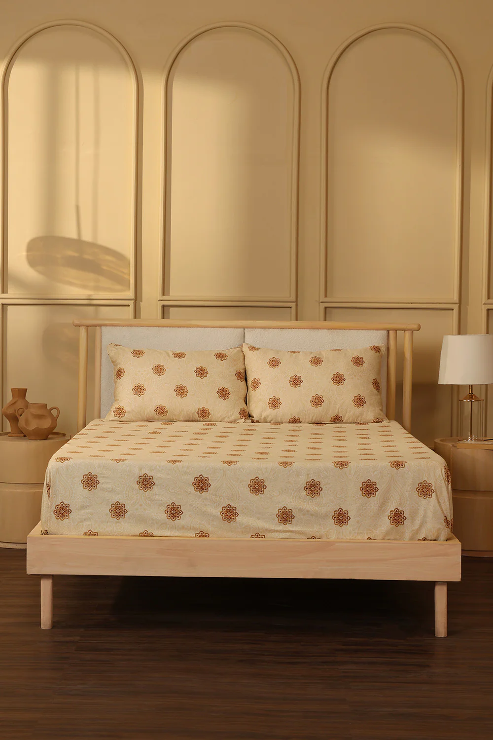 Ethnic Gold T-300 Bed Sheet Set - Image 5